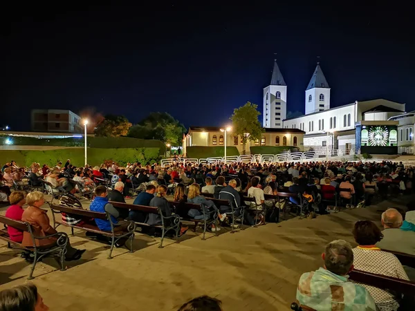 Bosna-Hersek 'in Medjugorje kentinde Aziz Mary Sığınağı.