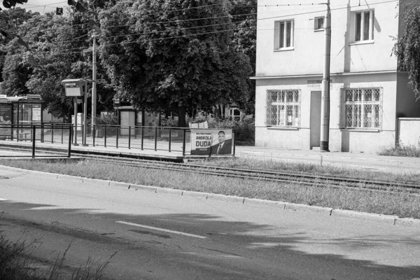 Tempo Campagna Elettorale Polacchi Scelgono Presidente Del Loro Paese Danzica — Foto Stock