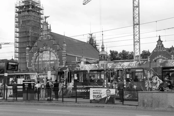 Election Campaign Time Poles Choose President Country Gdansk Poland Candidate — Stock Photo, Image