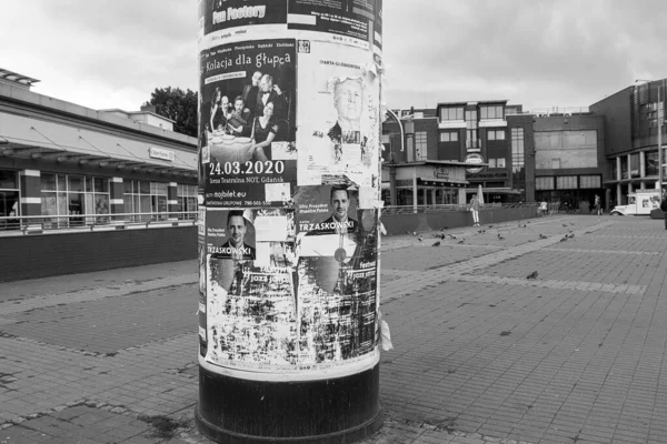 Election Campaign Time Poles Choose President Country Gdansk Poland Candidate — Stock Photo, Image