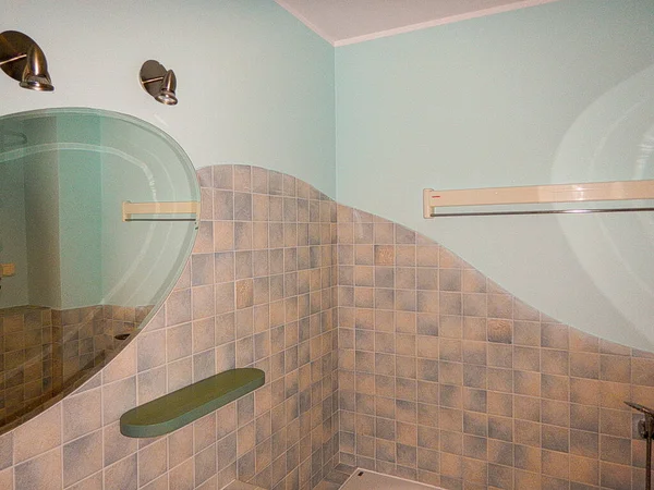 Banheiro Moderno Olhar Artístico Cores — Fotografia de Stock