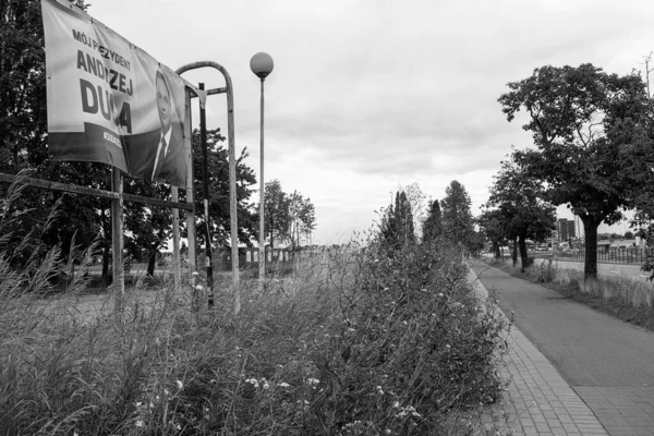 Volební Kampaň Polsku Poláci Volí Prezidenta Své Země Gdaňsk Poland — Stock fotografie