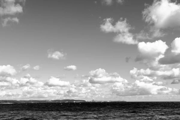 Vista Deslumbrante Sobre Golfo Gdansk Mar Báltico Polónia — Fotografia de Stock