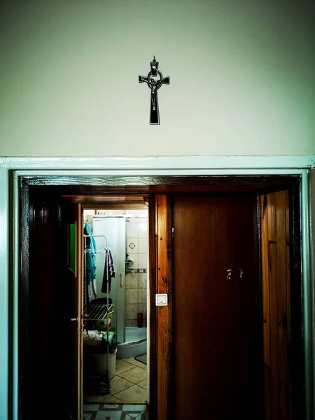 Elementos Religiosos Interior Católico Polonia —  Fotos de Stock