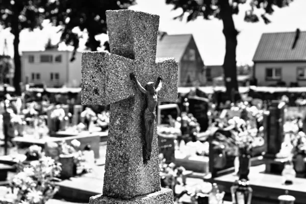 Antiguo Cementerio Histórico Kamieniec Wielkopolski Polonia — Foto de Stock