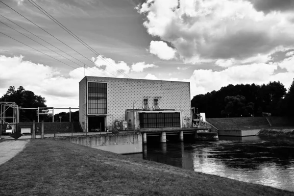 Elektrik Santralinin Görüntüsü Tryszczyn Polonya — Stok fotoğraf