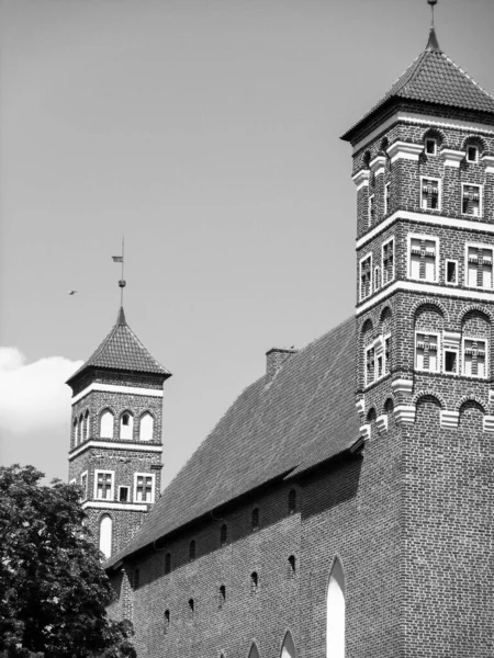 Castello Vescovile Warmian Lidzbark Warminski Polonia — Foto Stock