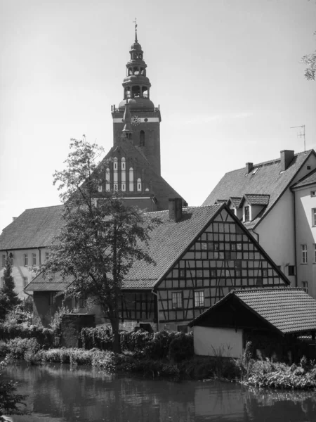 Igreja Colegiada Dos Santos Pedro Paulo Lidzbark Warminski Polônia — Fotografia de Stock