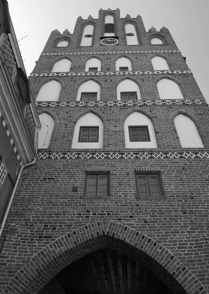 View Historical Lidzbark Gate Bartoszyce Poland — Stock Photo, Image