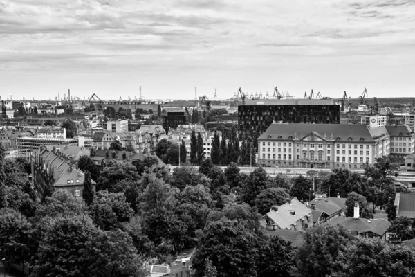 Lookout Mountain Gradowa Utsikt Över Stadens Skyline Kan Gdansk Varvet — Stockfoto