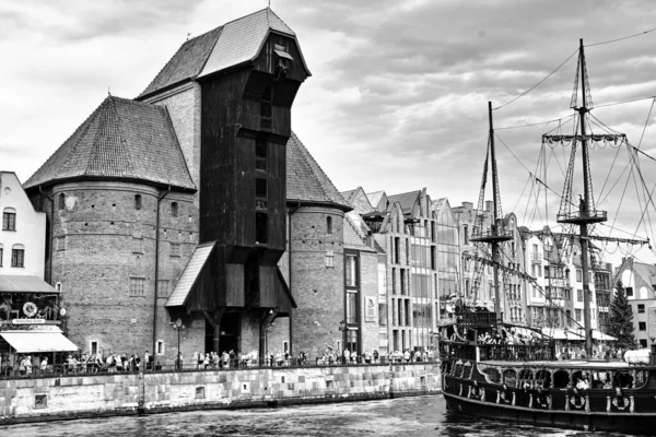 Belo Exemplo Arquitetura Medieval Europa Gdansk Polónia — Fotografia de Stock