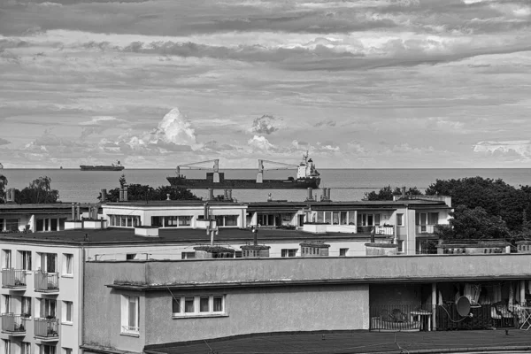 Schiffseinfahrt Den Hafen Danzig Brzezno Polen — Stockfoto