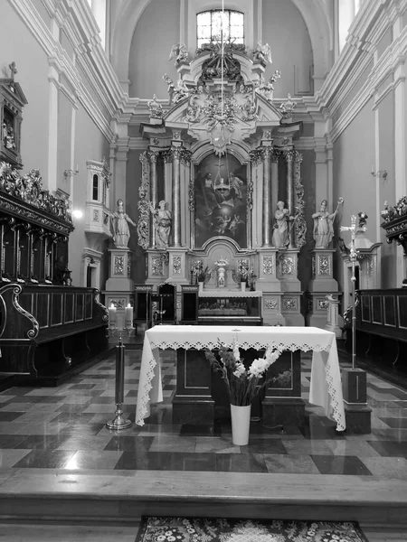 波兰Janow Podlaski圣三一教堂内部 — 图库照片