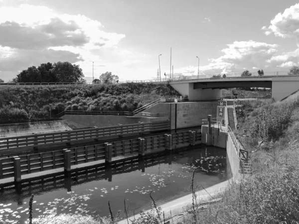 Northern Canal Lock Przegalina View Dead Vistula Poland — Stock Photo, Image