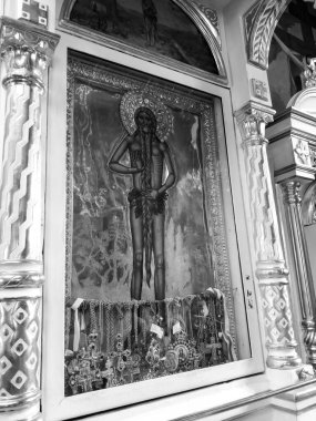 Polonya 'nın Jableczna kentindeki Doğu Ortodoks erkek manastırı..