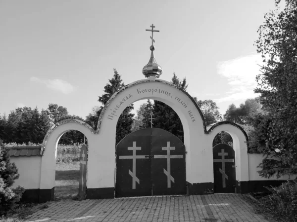 Церковь Восточно Ордынского Мужского Монастыря Святого Онуфрия Яблечна Польша — стоковое фото