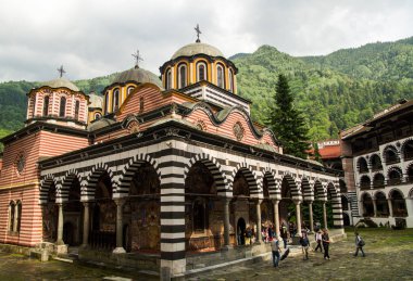 Rila, Bulgaristan 19 Ağustos: Rila Manastırı Saint Ivan Rilski, Unesco miras parçası