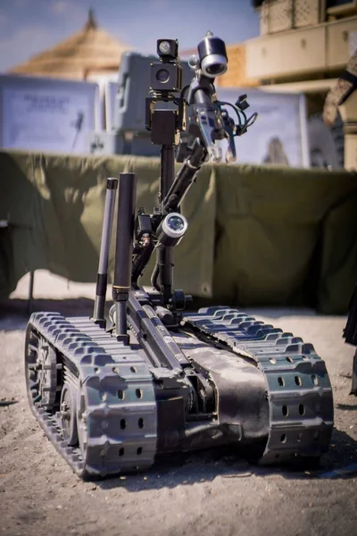 Bomb Disposal Army or Police Robot front view