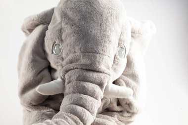 Beyaz arka plan üzerinde izole peluş çocuk oyuncak