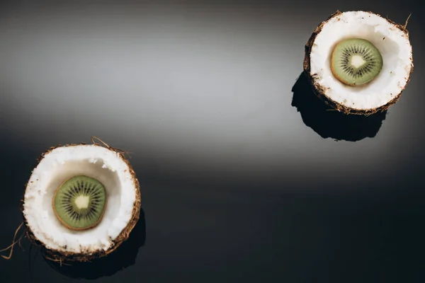 코코넛과 블랙에 — 스톡 사진