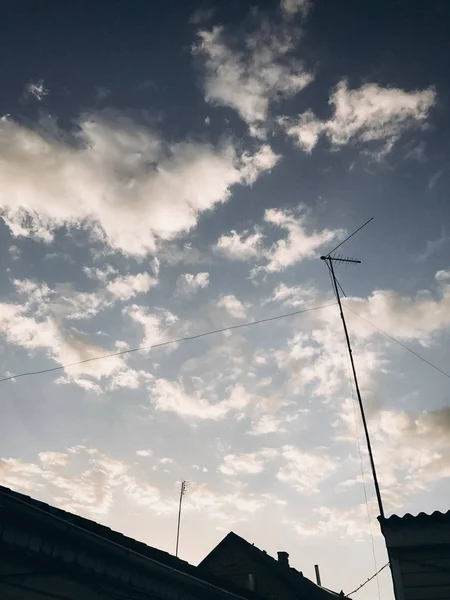 Clouds Bright Blue Sky — Stock Photo, Image