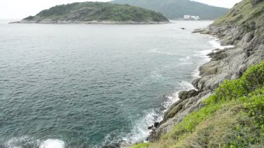 Phuket, Tayland ünlü bir çarpıcı görünüm noktası Andaman Denizi 'nde Phrom Thep Cape sahne.