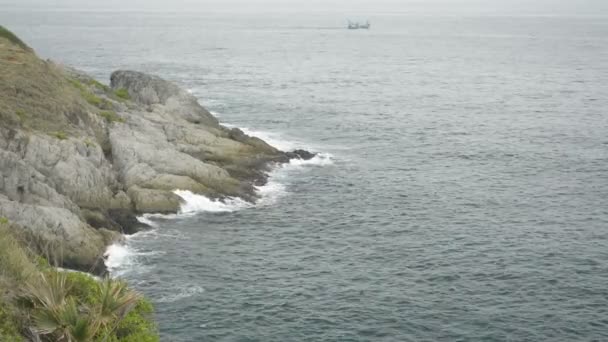 Scenery Phrom Thep Cape Andaman Sea Which Famous Stunning View — Stock Video