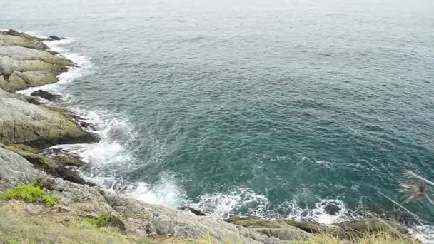 Τοπία Του Πράσινου Ακρωτηρίου Στην Θάλασσα Ανταμάν Που Είναι Ένα — Αρχείο Βίντεο