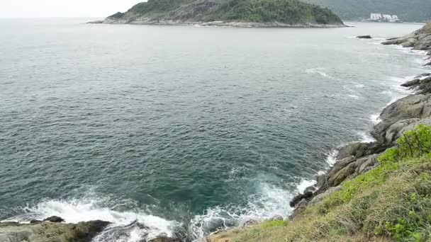Paisagem Phrom Thep Cape Mar Andaman Que Famoso Ponto Vista — Vídeo de Stock