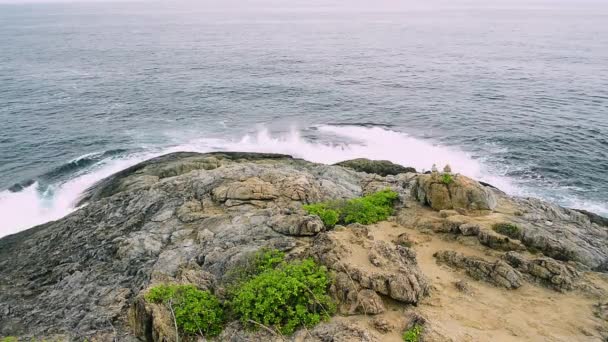 Paisaje Phrom Thep Cabo Andaman Mar Que Famoso Impresionante Punto — Vídeos de Stock