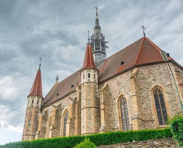 Increíble Iglesia Gótica Mariasdorf Sur Burgenland Austria — Foto de Stock