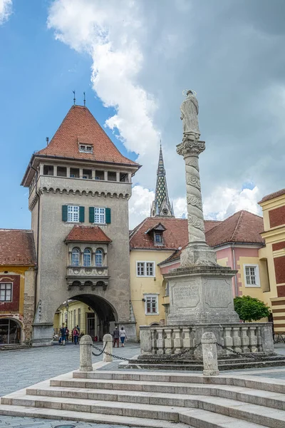 Impressionen Aus Dem Mittelalterlich Romantischen Städtchen Koeszeg Ungarn — Stockfoto