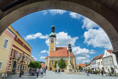 Macaristan 'ın ortaçağ romantik küçük kasabası Kszeg' in taklitleri.
