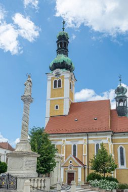 Macaristan 'ın ortaçağ romantik küçük kasabası Kszeg' in taklitleri.