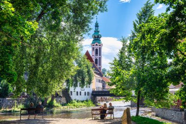 Ortaçağ şehri Krumlov 'un izlenimleri ve görüşleri
