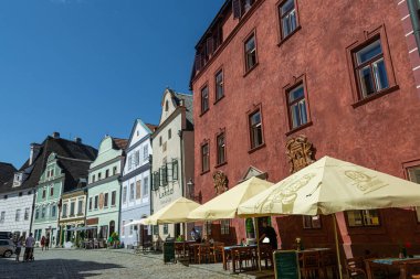 Ortaçağ şehri Krumlov 'un izlenimleri ve görüşleri