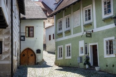 Ortaçağ şehri Krumlov 'un izlenimleri ve görüşleri