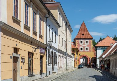 Çek Cumhuriyeti 'nin Krumlov kentindeki Budjovick Kapısı