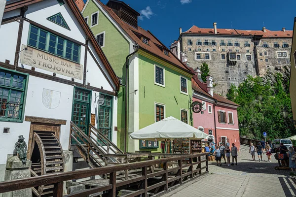 Impresiones Vistas Ciudad Medieval Krumlov — Foto de Stock