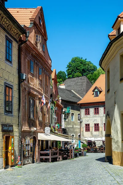 Impressões Pontos Vista Cidade Medieval Krumlov — Fotografia de Stock