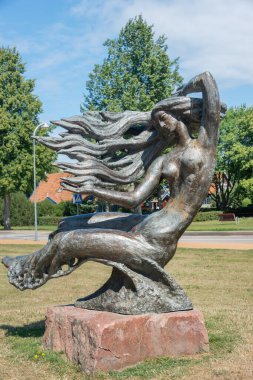 Litvanya, Nida 'nın merkezinde bir deniz kızı heykeli