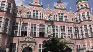 Gdansk, Polonya 'daki Büyük Cephanelik' in dış görünüşü - Avrupa