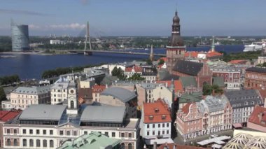 Bazilika Kulesi 'nden Riga' ya Panoramik Görünüm