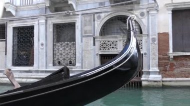 Venedik 'teki Gondol' un detaylı görüntüsü