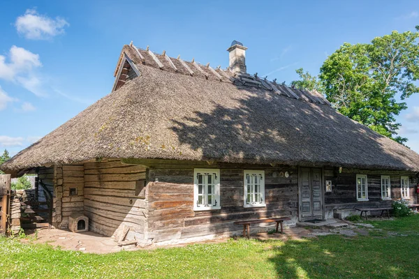 Hiiumaa Open Air Museum Mihkli Farm Estonia 대부분의 건물은 중반에 — 스톡 사진