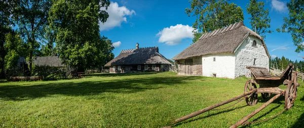 Hiiumaa Museo Aire Libre Granja Mihkli Estonia Mayoría Los Edificios — Foto de Stock