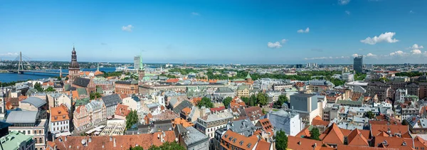 Vista Panorámica Riga Desde Torre Basílica — Foto de Stock