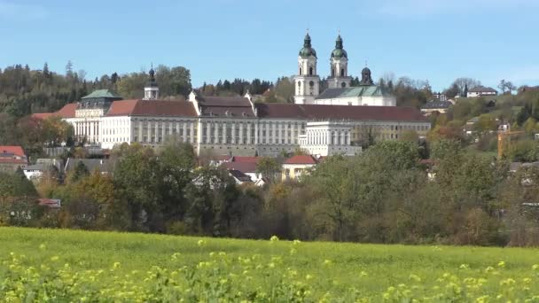 Famoso Monasterio Florian Cerca Linz — Vídeo de stock