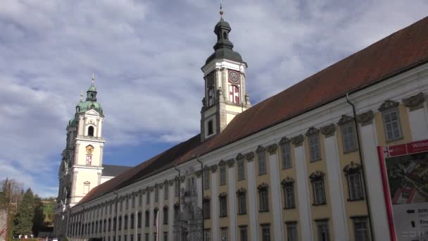Impressões Vistas Detalhadas Mosteiro São Floriano Alta Áustria Perto Linz — Vídeo de Stock