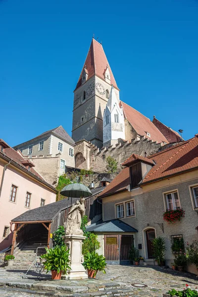 Chiesa Parrocchiale Weissenkirchen Der Wachau Distretto Krems Land Bassa Austria — Foto Stock